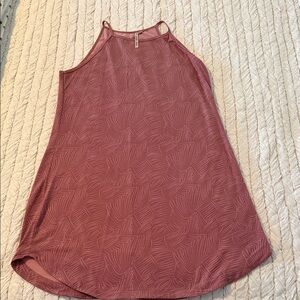 Kuhl Women's Leaf Pattern Dress in Dusty Rose